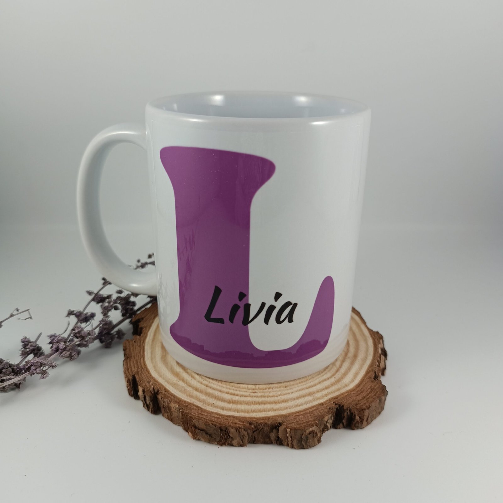 Taza con Nombre e Inicial