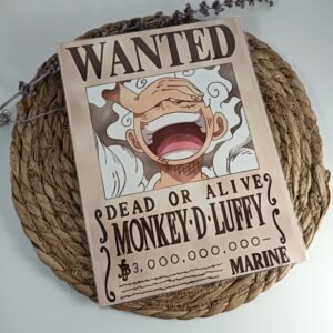 Lámina Wanted Luffy