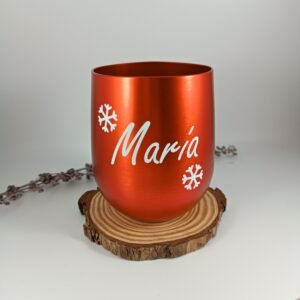 Vaso aluminio navidad