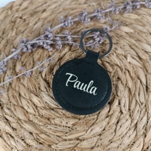 Llavero redondo nombre