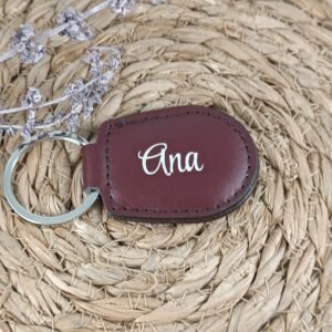 Llavero personalizado ovalado